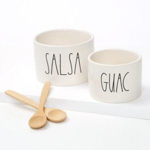 Rae Dunn Salsa & Guac Set new in box w/ spoons